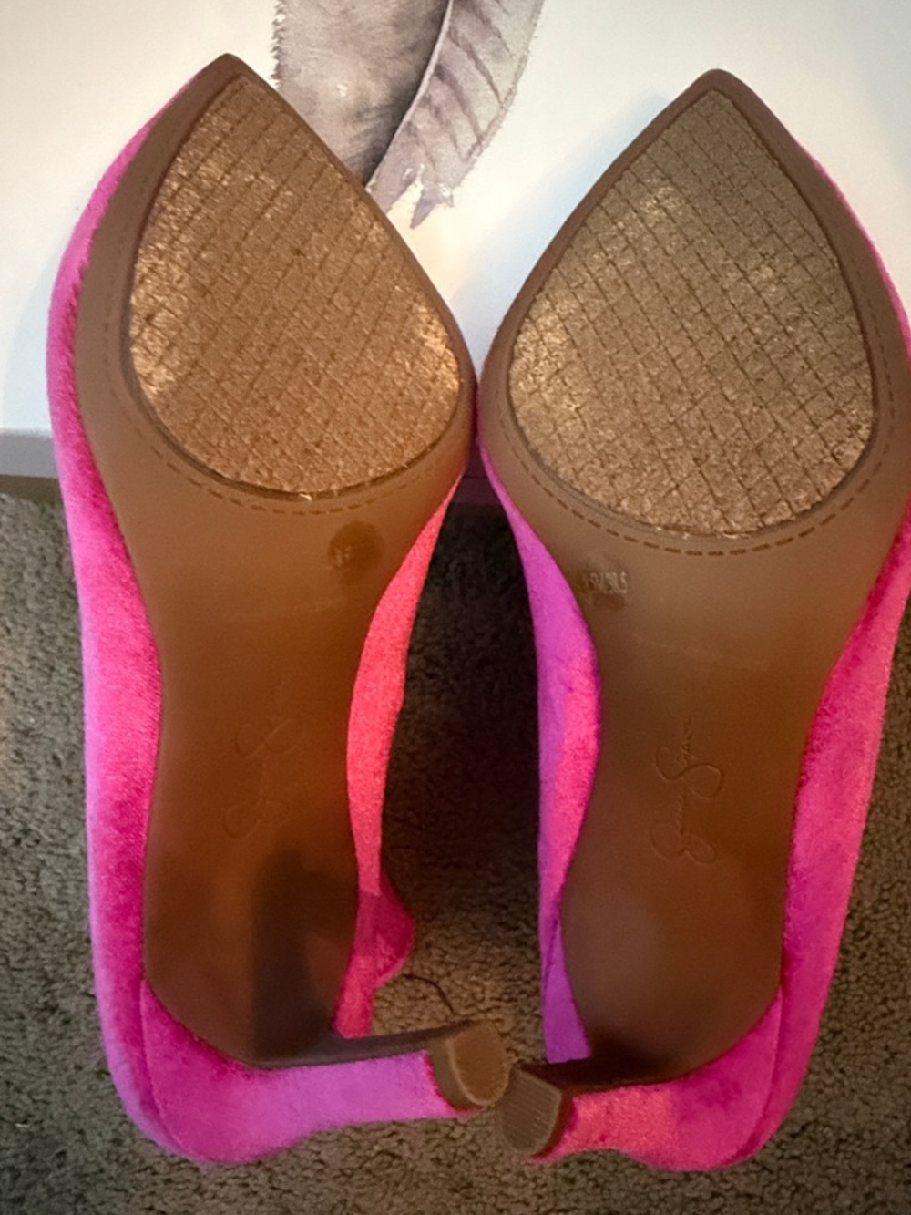 Jessica Simpson Fuchsia Pointed-Toe Sock Booties - Picture 5 of 6